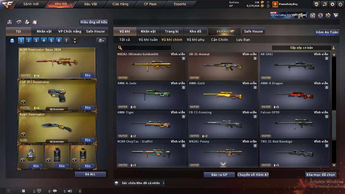 shop acc cf uy tin gia re